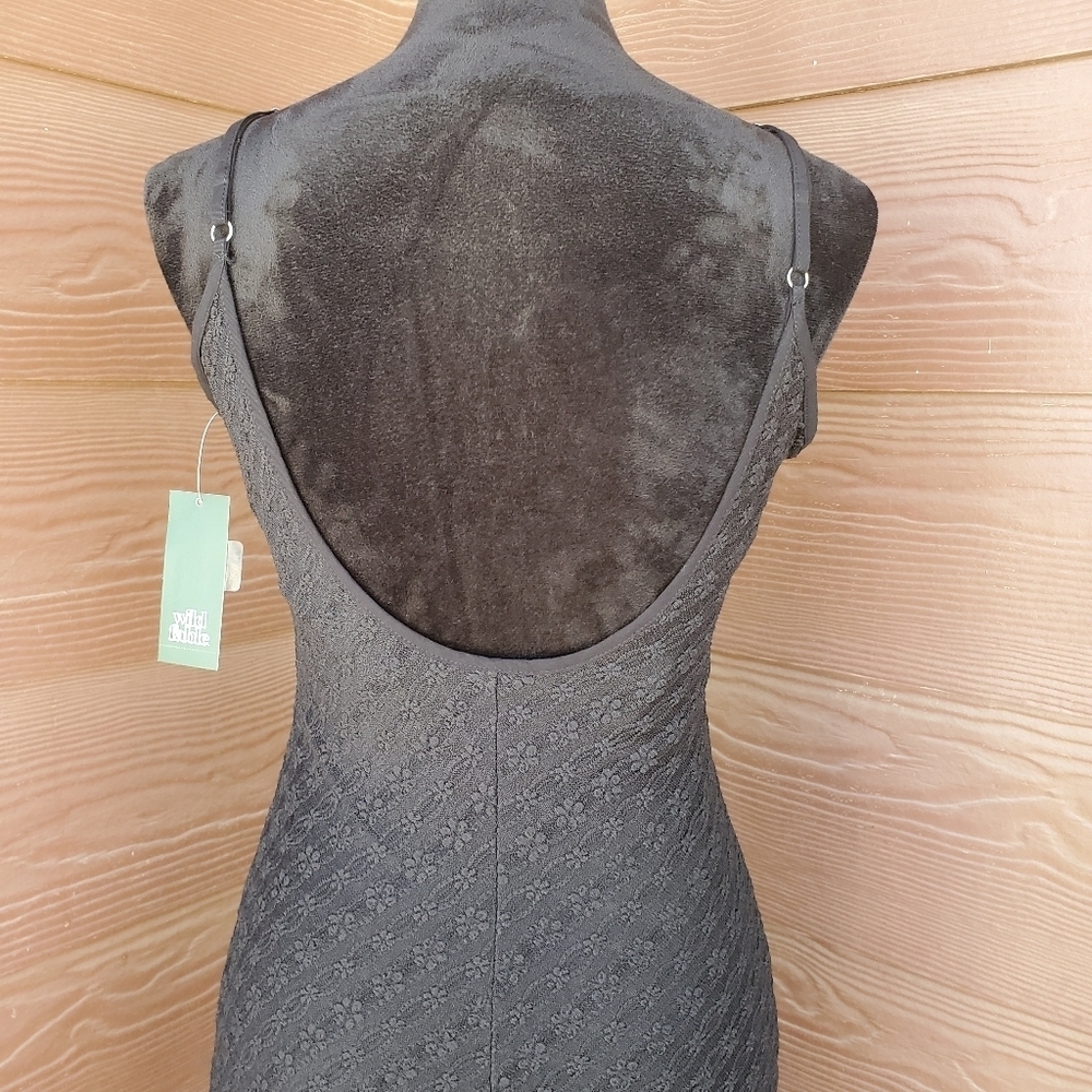 NWT Wild Fable Women's Bow Lace Midi Dress Size XS Black - Picture 11 of 16